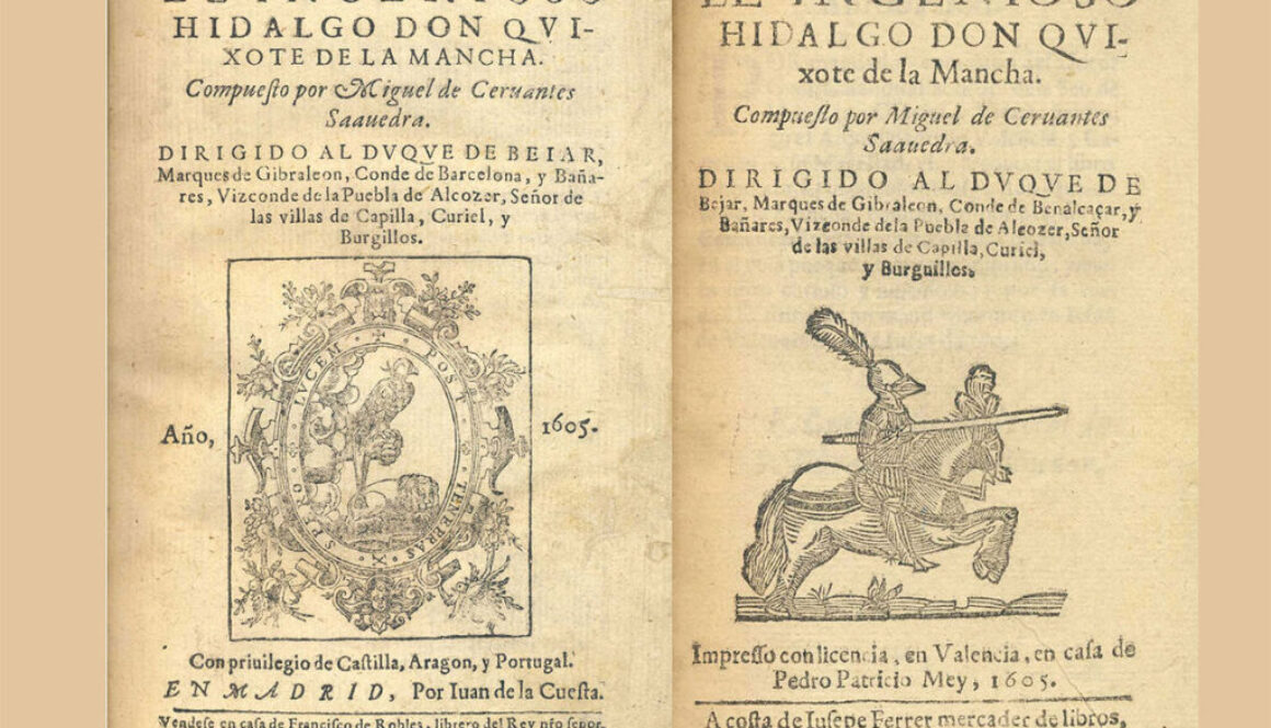 9 de mayo de 1605: se publica la primera parte de El ingenioso hidalgo don Quijote de la Mancha, de Miguel de Cervantes Saavedra
